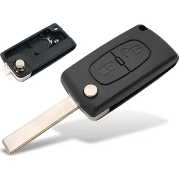 Autoklíč Náhradní obal klíče 2-tlačítkový, PEUGEOT 207 307 308 PARTNER (HU83) varianta: 2