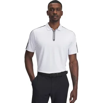 Pánské tričko Pánské tričko Under Armour Drive Zip Polo velikost S bílá