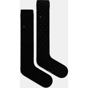 Pánské ponožky Ponožky Tommy Hilfiger 4-pack pánské, černá barva, 101013215 701229784 99X, vel. 39/42