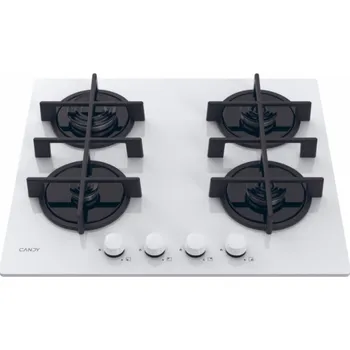 Varná deska Candy CVG6WW Bílá Vestavěné 59 cm Plynový 4 zóna/zón