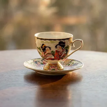 Stolování Šálky s podšálky na nožce 280 ml 2 ks