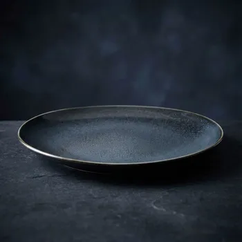 Talíř Oválný talíř EASY LIFE 28 × 24,5 cm černý