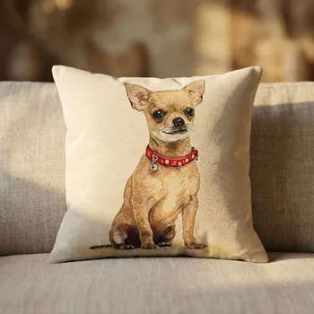 Povlak na polštářek Povlak na polštář CHIHUAHUA 45 × 45 cm béžový
