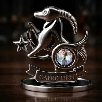 Figurka Kozoroh s krystalky CAPRICORN 7,4 × 7 cm