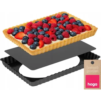 Forma na pečení FORMA NA KOLÁČ Plech Forma Na Dort Vroubkovaná Nepřilnavá Vyjímatelné Dno 31x21x3cm