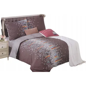 Povlečení POVLEČENÍ ELWAY 160x200 + 2x 70x80 CM SATÉN-BAVLNA 100% - NEJVYŠŠÍ KVALITA