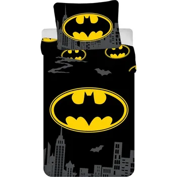 Povlečení Jerry Fabrics Batman The Emblem 140 x 200, 70 x 90 cm zipový uzávěr