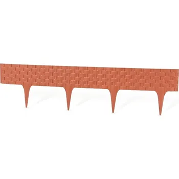 Zahradní obrubník Zahradní palisáda – Rattan Palisade, terakota 3,2 m (balení 4 ks o délce 0,8 m)
