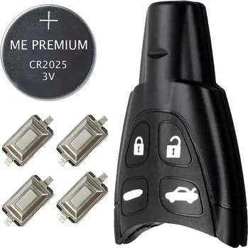 Autoklíč Náhradní obal klíče 4-tlačítkový, SAAB 93 9-3 95 9-5 + microswitch