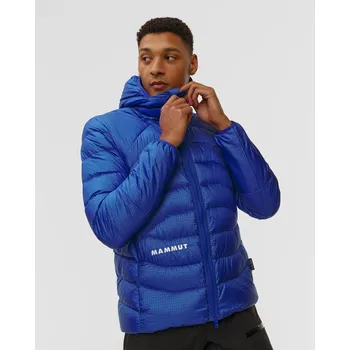 Pánská Péřová Bunda Mammut Eiger Nordwand Light Nordwand Down In Hooded Jacket Men V Modré Barvě 101304050-50643