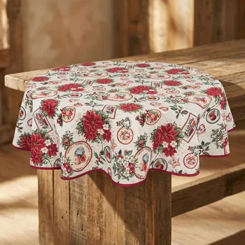 ubrus Vánoční ubrus kulatý 140 cm