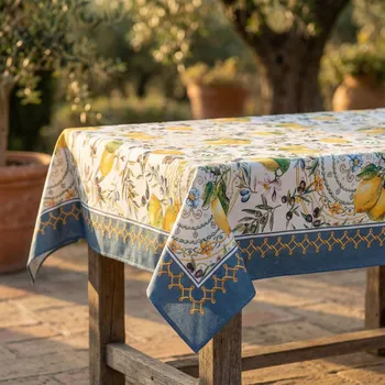 ubrus Ubrus s citrony a olivami LIMA 137×137 cm