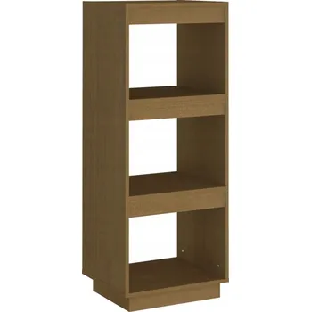 Knihovna Borovicový regál medově hnědý 40 x 35 x 103 cm se 3 přihrádkami