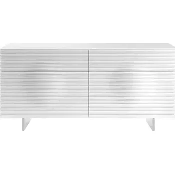 Komoda Komoda Hudson 160 cm bílá/chrom