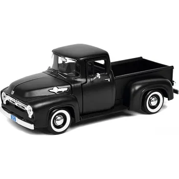 autíčko Ford F-100 Pick Up 1956 černá matná 1:24 - MOTORMAX Ford Pick-Up - kovový model