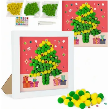 Výtvarná sada Vánoční Kreativní Sada Dárek Mikuláš Mozaika Obrázek K Vybarvení