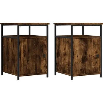 Noční stolek Noční stolky kouřový dub 40 x 42 x 60 cm (šíř. x hl. x výš.)