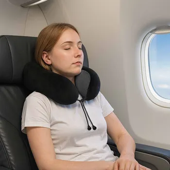 Polštář Polštář s polštářem Nastavitelná Černá 28 x 25 x 14 cm samet