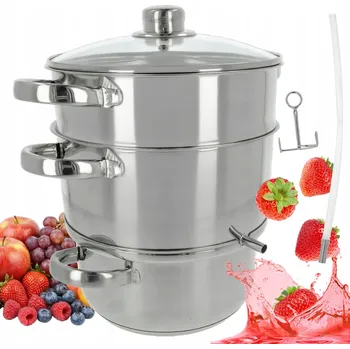 Hrnec PARNÍ ODŠŤAVŇOVAČ 6 L HRNEC NA VAŘENÍ V PÁŘE, 4 EL. NA OVOCE A ZELENINY