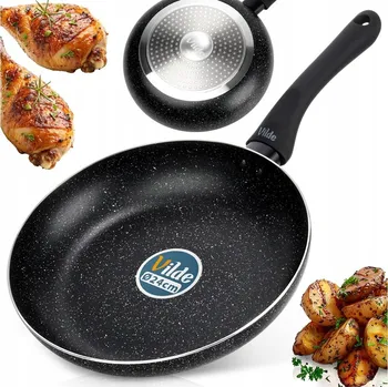 Pánev Granitová pánev BLACK LINE 24 cm pro smažení a dušení – na plyn i indukci