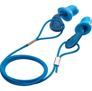 Uvex 2124011 - uvex xact-fit detec, modré, 1 pár se šňůrkou v PE sáčku (balení/50pá), SNR: 26 dB(A)
