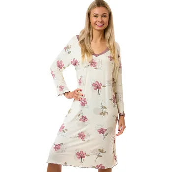 Dámská noční košile Noční košilka dámská jemná 1D1739 bílá 1xl