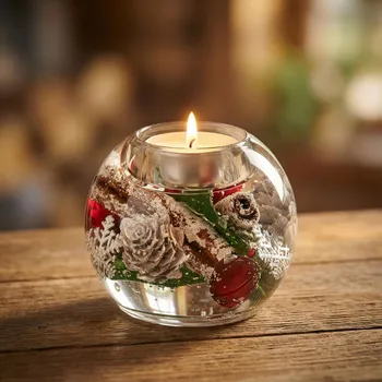 Vánoční dekorace Vánoční svícen DREAMLIGHT MERCUR NOEL 9 cm