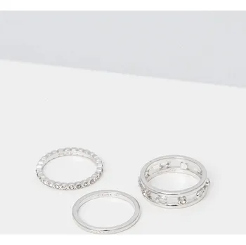 Oblečení a móda Prstýnky Coach 3-pack 506210RHO030 stříbrná SLV, vel. 8