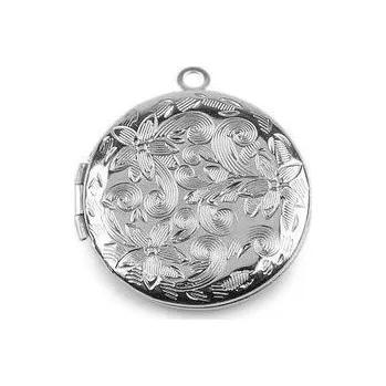 Přívěsek Přívěsek medailonek rozevírací kulatý zdobený