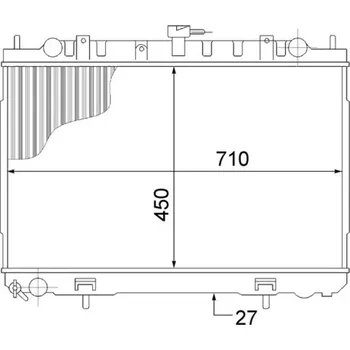 Chladič motoru Chladič, chlazení motoru MAHLE CR 1491 000S