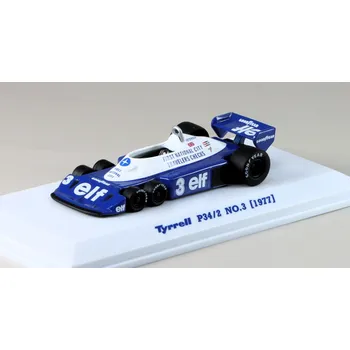 autíčko Tyrrell F1 P34/2 Elf 6 Wheeler #3 1977 Ronnie Peterson 1:64 - Kyosho Tyrrell F1 P34/2 - kovový mode