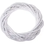 Proutěný věnec Elemetary 30 cm bílý