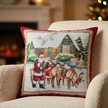 Povlak na dekorativní polštářek Vánoční povlak na polštář FROSTY-NV 45 × 45 cm