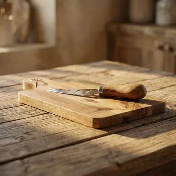 Sada na sýr s prkénkem a nožem EASY LIFE GIFT NOVELS 2 ks