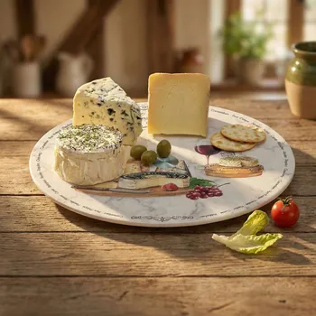 Kulaté prkénko na sýry EASY LIFE 32 cm