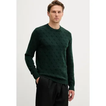 Pánský svetr Svetr z vlněné směsi Guess HUMBERT M5YR10.Z3OE2 zelená 77X, vel. M