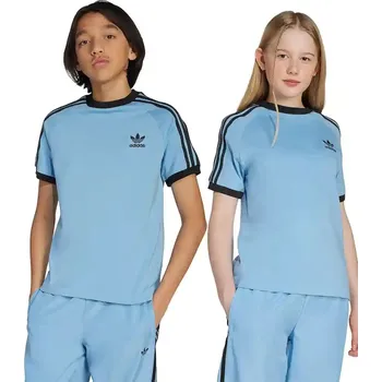 Dětské bavlněné tričko adidas Originals modrá barva, JV8580 50X, vel. 170