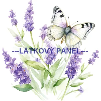 Látkový panel - Levandule - LE-131 Velikost: 20x20cm, Materiál: Úplet