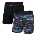 Set pánských boxerek Saxx Vibe Xtra Boxer Brief Fly 2Pk Rough Terrain/Black L