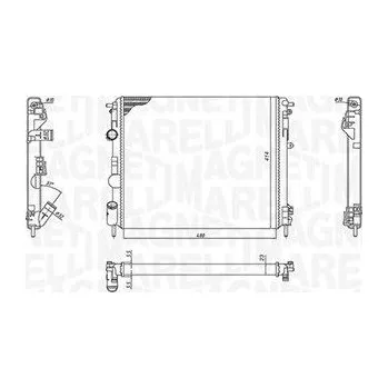 Chladič motoru Chladič, chlazení motoru MAGNETI MARELLI 350213192600