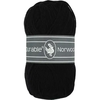 Příze Příze Durable Norwool Sockyarn černá