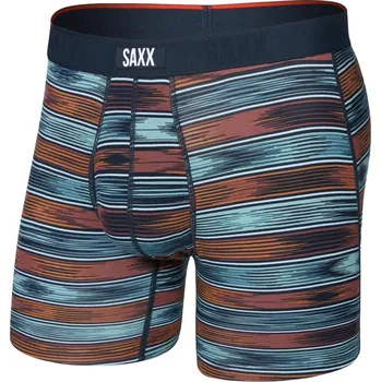 Pánské spodní prádlo boxerky SAXX VIBE XTRA SC BB FLY ikat stripe-mlt M