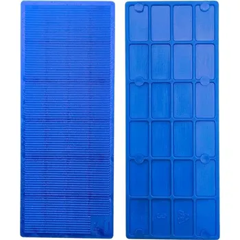 Podložka vymezovací plastová rozměr 41 x 100 mm tloušťka 2 mm, stavební, montážní barva modrá