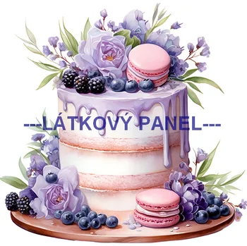 Látkový panel - Levandule - LE-132 Velikost: 15x15cm, Materiál: Teplákovina nepočesaná