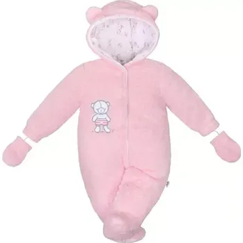 dívčí zimní kombinéza Zimní kombinézka New Baby Nice Bear růžová velikost 68 (4-6m)