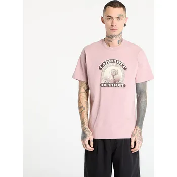 Pánské tričko Tričko Carhartt WIP S/S Cold World T-Shirt UNISEX Glassy Pink XS