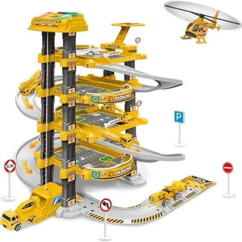 garáž Garáž s autíčky 4 patra BV0546 žlutá