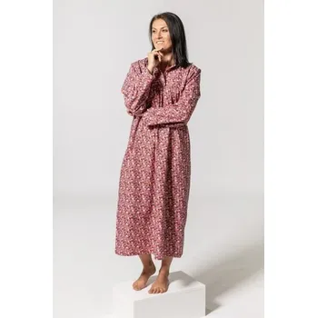 Dámské noční prádlo Luiz Flanelová noční košile Ivana oranžová Barva: oranžová, Velikost: 46