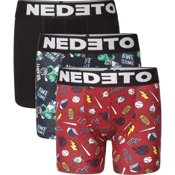 Chlapecké spodní prádlo 3PACK dětské boxerky Nedeto vícebarevné (3NBDV1) 9-11 let Možnost vrácení zboží ZDARMA do 120 dnů!