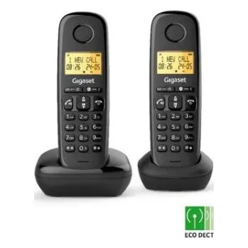 Stolní telefon Telefon bezšňůrový Gigaset Basic 100 Duo, černý